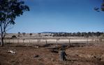 <span class="caption-caption">“Narraburra” property, Roma district, site of the Roma Blocks Oil Company’s petroleum-exploration well 1941, the abandoned derrick of this well was subsequently dismantled and reassembled at the Roma Tourist Information Centre in 1990 as The Big Rig</span>, 1959. <br />Slide, collection of <span class="caption-contributor">Patrick Conaghan</span>.