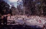 <span class="caption-caption">University of Queensland Bushwalking Club (UQBWC) trip to Teviot Brook Falls area Scenic Rim</span>, 1959. <br />Slide, collection of <span class="caption-contributor">Patrick Conaghan</span>.