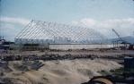 <span class="caption-caption">Contruction of the bulk sugar shed, Townsville</span>, 1960. <br />Slide, collection of <span class="caption-contributor">Peter Petersen</span>.