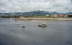 <span class="caption-caption">Looking upstream from Victoria Bridge, Tim the Bream fishing competition in Ross Creek, Townsville</span>, 1962. <br />Slide, collection of <span class="caption-contributor">Peter Petersen</span>.
