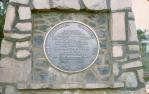 <span class="caption-caption">Uranium mining monument at Mary Kathleen</span>, 1967. <br />Slide, collection of <span class="caption-contributor">Peter Petersen</span>.