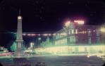 <span class="caption-caption">Anzac monument, corner of Abbott and Shield streets at night, Imperial Hotel, Cairns</span>, c1950s. <br />Slide, collection of <span class="caption-contributor">Rex Grattidge</span>.