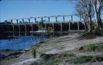 <span class="caption-caption">Weir and bridge over the Balonne River, St George</span>, 1962. <br />Slide, collection of <span class="caption-contributor">Richard Hopkins</span>.
