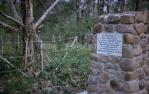 <span class="caption-caption">Memorial to Kal-Ma-Kuta by Caboolture Historical Society, Toorbul Point</span>, 1963. <br />Slide, collection of <span class="caption-contributor">Richard Hopkins</span>.
