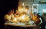 <span class="caption-caption">Christmas meal at a family beach house, Peregian Beach</span>, 1968. <br />Slide, collection of <span class="caption-contributor">Richard Hopkins</span>.