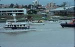 <span class="caption-caption">Queen Elizabeth II arriving, Brisbane River</span>, 1977. <br />Slide, collection of <span class="caption-contributor">Richard Hopkins</span>.