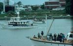 <span class="caption-caption">Queen Elizabeth II arriving, Brisbane River</span>, 1977. <br />Slide, collection of <span class="caption-contributor">Richard Hopkins</span>.