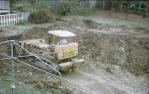 <span class="caption-caption">Family swimming pool excavation, while the Hills hoist soldiers on, Indooroopilly</span>, 1968. <br />Slide, collection of <span class="caption-contributor">Richard Hopkins</span>.