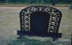 <span class="caption-caption">A headstone, Cooktown cemetery</span>, 1972. <br />Slide, collection of <span class="caption-contributor">Ruth Read</span>.