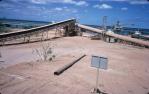 <span class="caption-caption">Bauxite mine, looking towards the harbour, Weipa</span>, 1972. <br />Slide, collection of <span class="caption-contributor">Ruth Read</span>.