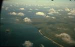 <span class="caption-caption">Cape York on the right, Peak Point and Possession Island on left, Torres Strait</span>, 1972. <br />Slide, collection of <span class="caption-contributor">Ruth Read</span>.