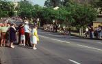 <span class="caption-caption">Commonwealth Games marathon, Sir Fred Schonell Drive, St Lucia</span>, 1982. <br />Slide, collection of <span class="caption-contributor">Ruth Read</span>.