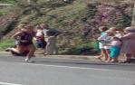 <span class="caption-caption">Commonwealth Games marathon, Sir Fred Schonell Drive, St Lucia</span>, 1982. <br />Slide, collection of <span class="caption-contributor">Ruth Read</span>.