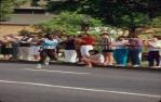 <span class="caption-caption">Commonwealth Games marathon, Sir Fred Schonell Drive, St Lucia</span>, 1982. <br />Slide, collection of <span class="caption-contributor">Ruth Read</span>.