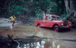 <span class="caption-caption">Crossing Gordon Creek, Iron Range National Park, Cook Shire</span>, 1982. <br />Slide, collection of <span class="caption-contributor">Ruth Read</span>.