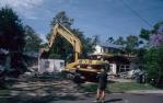<span class="caption-caption">Front of house demolition, Sovereign Street, Indooroopilly</span>, 2003. <br />Slide, collection of <span class="caption-contributor">Ruth Read</span>.