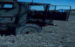 <span class="caption-caption">Bogged in Muncoonie, Diamantina Shire</span>, 1995. <br />Slide, collection of <span class="caption-contributor">Ruth Read</span>.