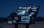 <span class="caption-caption">Signs at Poeppel's Corner, Simpson Desert</span>, 1995. <br />Slide, collection of <span class="caption-contributor">Ruth Read</span>.
