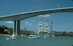 <span class="caption-caption">Tall ship Brisbane River</span>, 1987. <br />Slide, collection of <span class="caption-contributor">Ruth Read</span>.