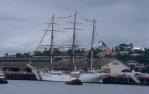 <span class="caption-caption">Tall ship Brisbane River</span>, 1987. <br />Slide, collection of <span class="caption-contributor">Ruth Read</span>.