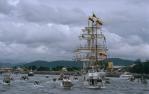 <span class="caption-caption">Tall ship Brisbane River</span>, 1987. <br />Slide, collection of <span class="caption-contributor">Ruth Read</span>.