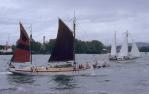 <span class="caption-caption">Tall ship flotilla Brisbane River</span>, 1987. <br />Slide, collection of <span class="caption-contributor">Ruth Read</span>.