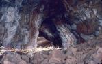 <span class="caption-caption">Lava tube area with torchlights, Etheridge Shire</span>, 1990. <br />Slide, collection of <span class="caption-contributor">Ruth Read</span>.
