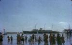 <span class="caption-caption">Brisbane citizens welcome the Royal Yacht Brittania, Bulimba</span>, 1963. <br />Slide, collection of <span class="caption-contributor">Robert O'Sulllivan</span>.