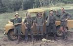 <span class="caption-caption">Surveyors at the end of a ground survey on Mount Bellenden Ker</span>, 1965. <br />Slide, collection of <span class="caption-contributor">Robert O'Sulllivan</span>.