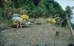 <span class="caption-caption">Surveying with helicopter on Mount Bellenden Ker</span>, 1962. <br />Slide, collection of <span class="caption-contributor">Robert O'Sulllivan</span>.