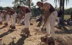 <span class="caption-caption">Woodchop at the Ekka, Bowen Hills</span>, 1993. <br />Slide, collection of <span class="caption-contributor">Ruth Read</span>.