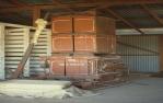 <span class="caption-caption">Shearing shed, Ackeray Station, Augathella</span>, 1979. <br />Slide by <span class="caption-publisher">Michael Keniger</span>, collection of <span class="caption-contributor">University of Queensland Library</span>.