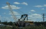 <span class="caption-caption">Dragline under construction, Coal mine, Blackwater</span>, 1979. <br />Slide by <span class="caption-publisher">Michael Keniger</span>, collection of <span class="caption-contributor">University of Queensland</span>.