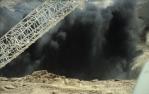 <span class="caption-caption">Explosion, Coal mine, Blackwater</span>, 1979. <br />Slide by <span class="caption-publisher">Michael Keniger</span>, collection of <span class="caption-contributor">University of Queensland Library</span>.