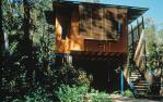 <span class="caption-caption">North-West elevation, Brannigan House, St Lucia, Brisbane</span>, 1994. <br />Slide by <span class="caption-publisher">Michael Keniger</span>, collection of <span class="caption-contributor">University of Queensland Library</span>.