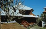 <span class="caption-caption">North elevation, Prasser House, Buderim</span>, 1985. <br />Slide by <span class="caption-publisher">Michael Keniger</span>, collection of <span class="caption-contributor">University of Queensland Library</span>.
