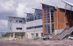 <span class="caption-caption">South-east elevation, Sunshine Coast University Library, Maroochydore</span>, date unknown. <br />Slide by <span class="caption-publisher">Michael Keniger</span>, collection of <span class="caption-contributor">University of Queensland Library</span>.