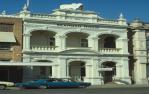 <span class="caption-caption">Street elevation, former AMP building, Rockhampton</span>, 1979. <br />Slide by <span class="caption-publisher">Michael Keniger</span>, collection of <span class="caption-contributor">University of Queensland Library</span>.