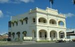 <span class="caption-caption">Street elevation, Former Harbour Board, Rockhampton</span>, 1979. <br />Slide by <span class="caption-publisher">Michael Keniger</span>, collection of <span class="caption-contributor">University of Queensland Library</span>.