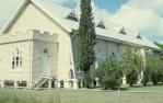 <span class="caption-caption">Rear entance, St Patrick's Catholic Church, Rockhampton</span>, 1979. <br />Slide by <span class="caption-publisher">Michael Keniger</span>, collection of <span class="caption-contributor">University of Queensland Library</span>.
