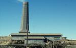 <span class="caption-caption">Chimney, Copper mine, Mount Morgan</span>, 1986. <br />Slide by <span class="caption-publisher">Michael Keniger</span>, collection of <span class="caption-contributor">University of Queensland Library</span>.