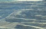 <span class="caption-caption">Open cut copper mine, Mount Morgan</span>, 1986. <br />Slide by <span class="caption-publisher">Michael Keniger</span>, collection of <span class="caption-contributor">University of Queensland Library</span>.