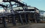 <span class="caption-caption">Conveyor, copper mine, Mount Morgan</span>, 1986. <br />Slide by <span class="caption-publisher">Michael Keniger</span>, collection of <span class="caption-contributor">University of Queensland Library</span>.