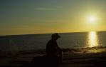 <span class="caption-caption">Sunset on beach, Karumba</span>, 1986. <br />Slide by <span class="caption-publisher">Michael Keniger</span>, collection of <span class="caption-contributor">University of Queensland Library</span>.