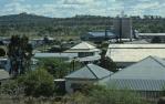<span class="caption-caption">View of Springsure</span>, 1986. <br />Slide by <span class="caption-publisher">Michael Keniger</span>, collection of <span class="caption-contributor">University of Queensland Library</span>.