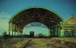 <span class="caption-caption">Carriage shed and main building, Normanton Railway Station</span>, 1986. <br />Slide by <span class="caption-publisher">Michael Keniger</span>, collection of <span class="caption-contributor">University of Queensland Library</span>.