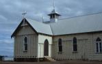 <span class="caption-caption">St Patrick's Catholic Church, Ravenswood</span>, 1986. <br />Slide by <span class="caption-publisher">Michael Keniger</span>, collection of <span class="caption-contributor">University of Queensland Library</span>.
