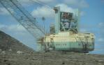 <span class="caption-caption">Crane, coal mine, Moura</span>, 1986. <br />Slide by <span class="caption-publisher">Michael Keniger</span>, collection of <span class="caption-contributor">University of Queensland Library</span>.