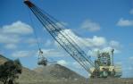 <span class="caption-caption">Crane, coal mine, Moura</span>, 1986. <br />Slide by <span class="caption-publisher">Michael Keniger</span>, collection of <span class="caption-contributor">University of Queensland Library</span>.
