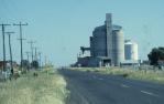 <span class="caption-caption">Approach to agricultural silos, Dalby</span>, 1979. <br />Slide by <span class="caption-publisher">Michael Keniger</span>, collection of <span class="caption-contributor">University of Queensland Library</span>.